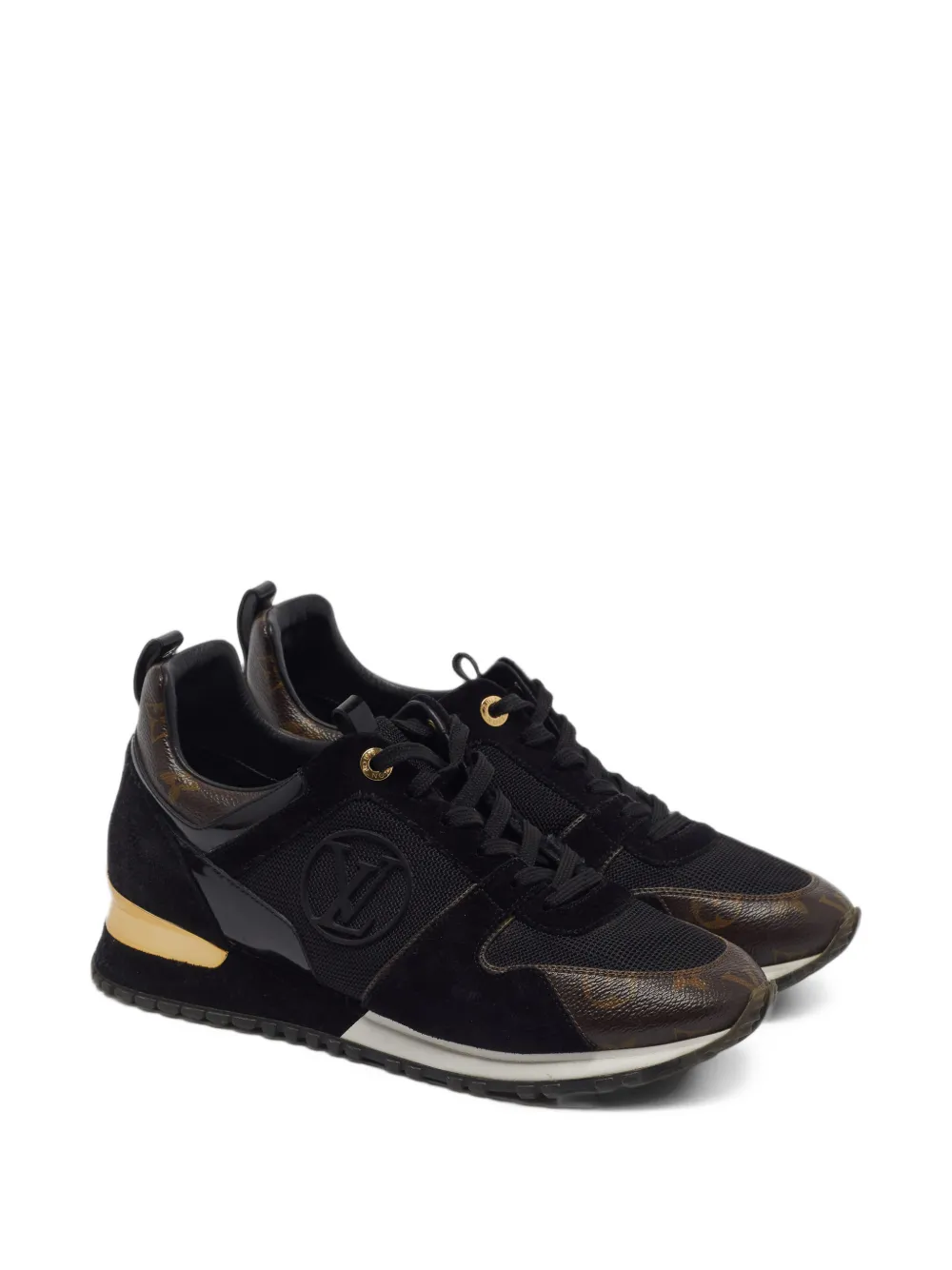 Louis Vuitton Pre-Owned Run Away Monogram sneakers - Black