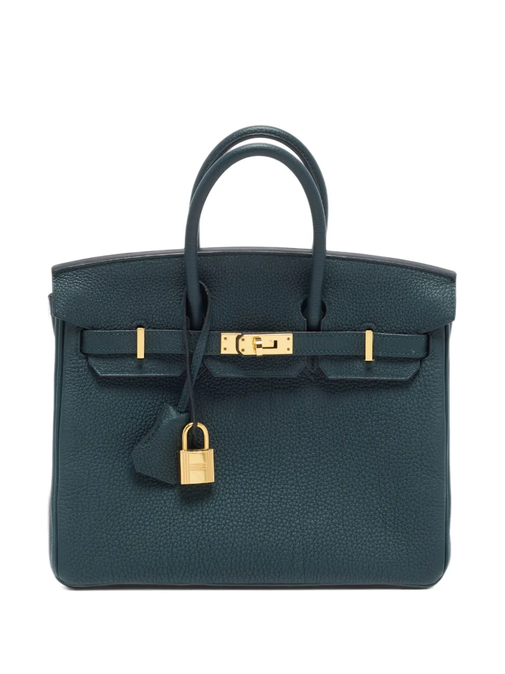 Hermès Pre-Owned 2018 25 Birkin Togo leather tote bag - Green