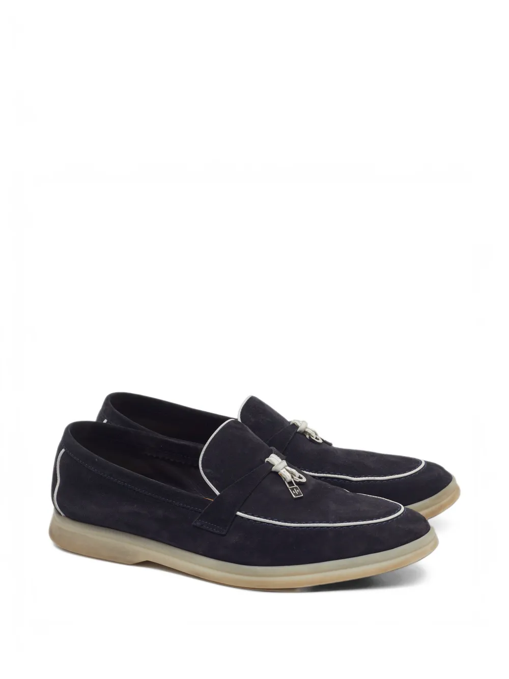 Loro Piana Pre-Owned Summer Walk suede loafers - Blue