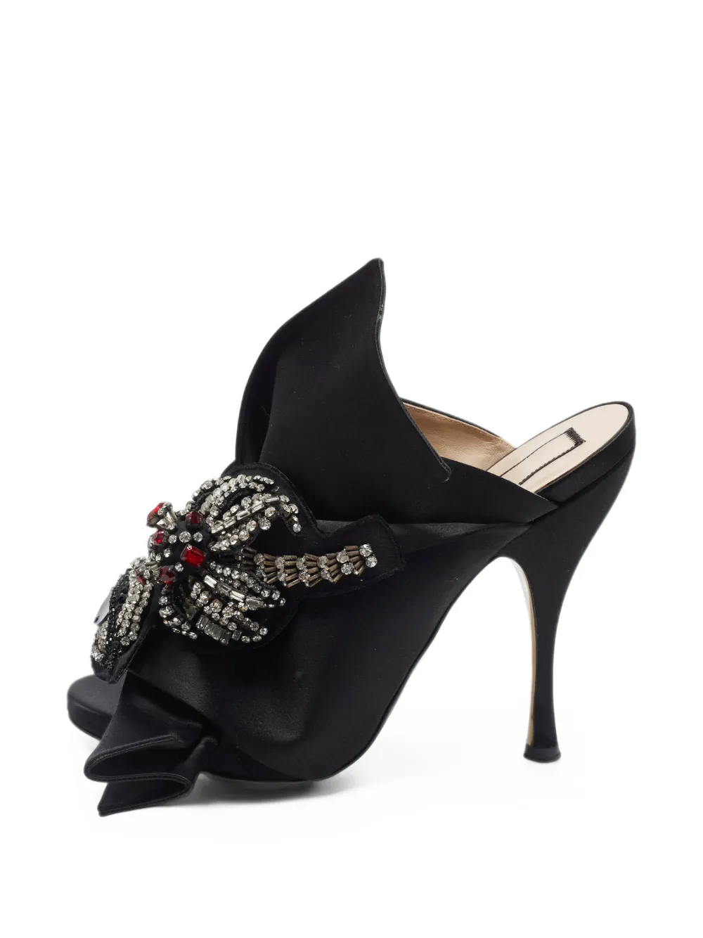 Nº21 Raso Knot open-toe pumps - Noir Nº21 Raso Knot open-toe pumps - Noir