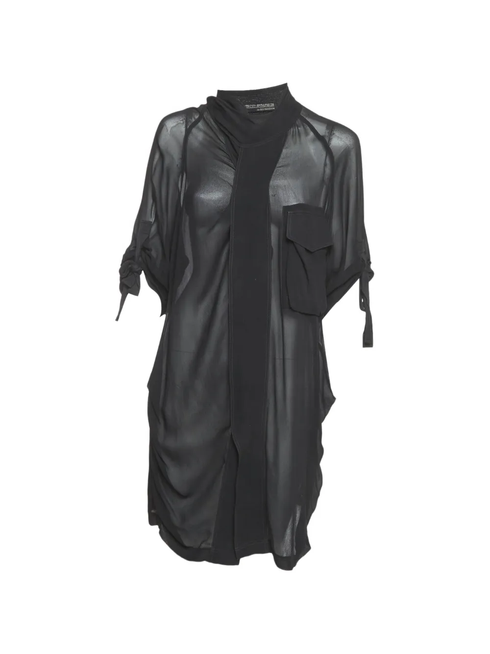 AllSaints semi-sheer dress - Nero
