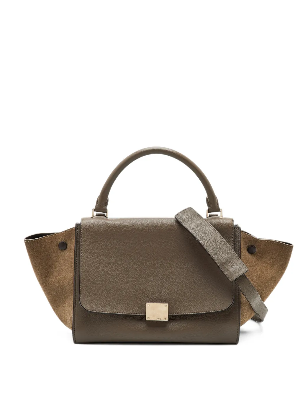 Celine Pre-Owned 2014 small Trapeze top handle shoulder bag - Grigio