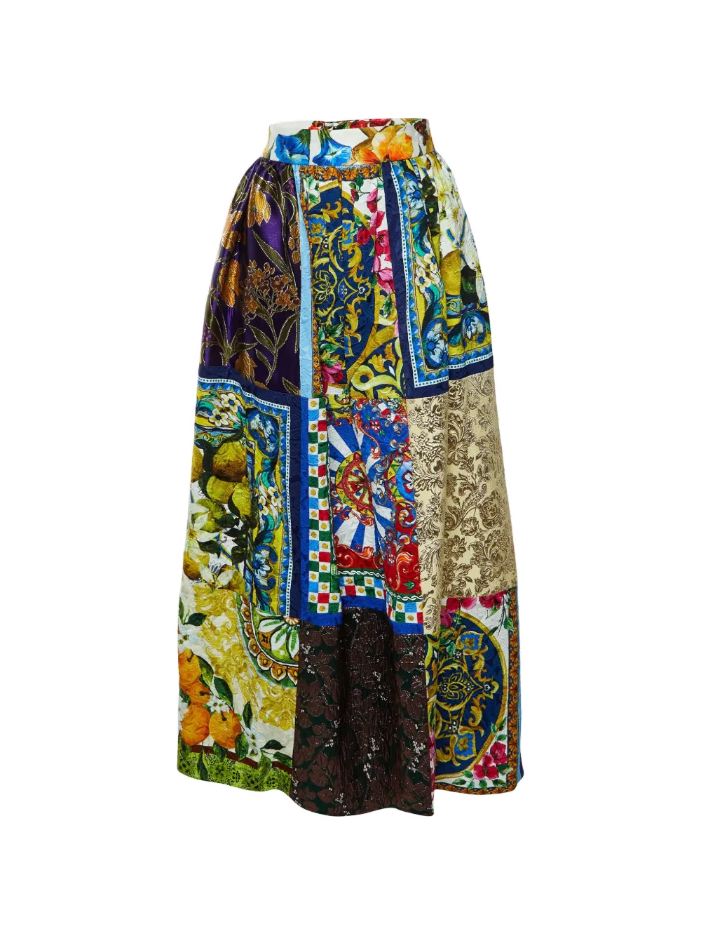 Dolce & Gabbana Pre-Owned Sicily jacquard maxi skirt - Blu