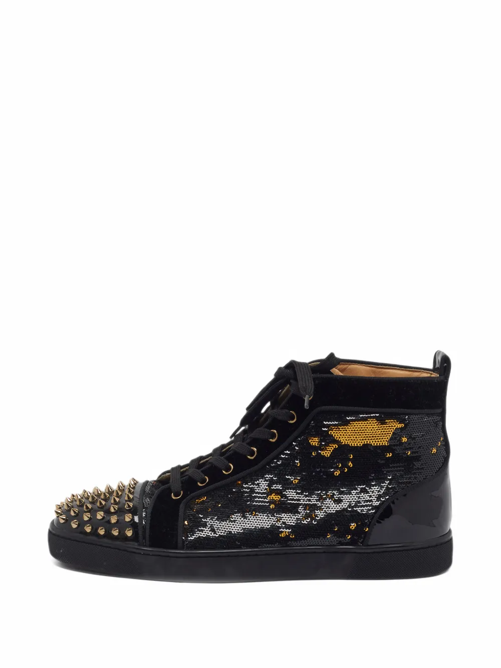 Christian Louboutin Pre-Owned Louis Spikes Orlato sneakers - Black