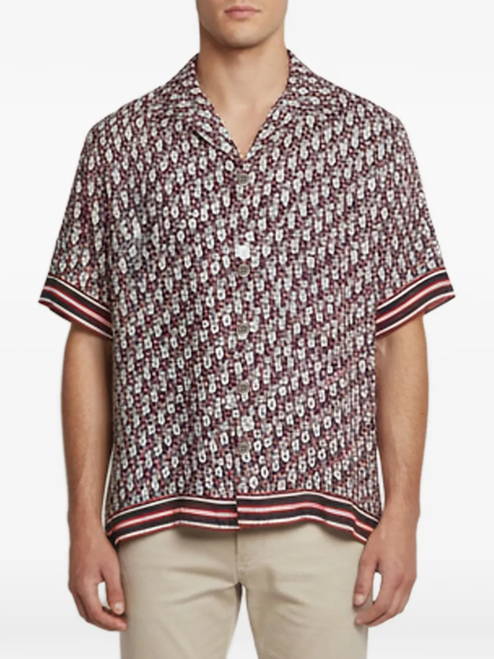 Christian Dior Pre-Owned Dior Oblique button-front shirt - Red