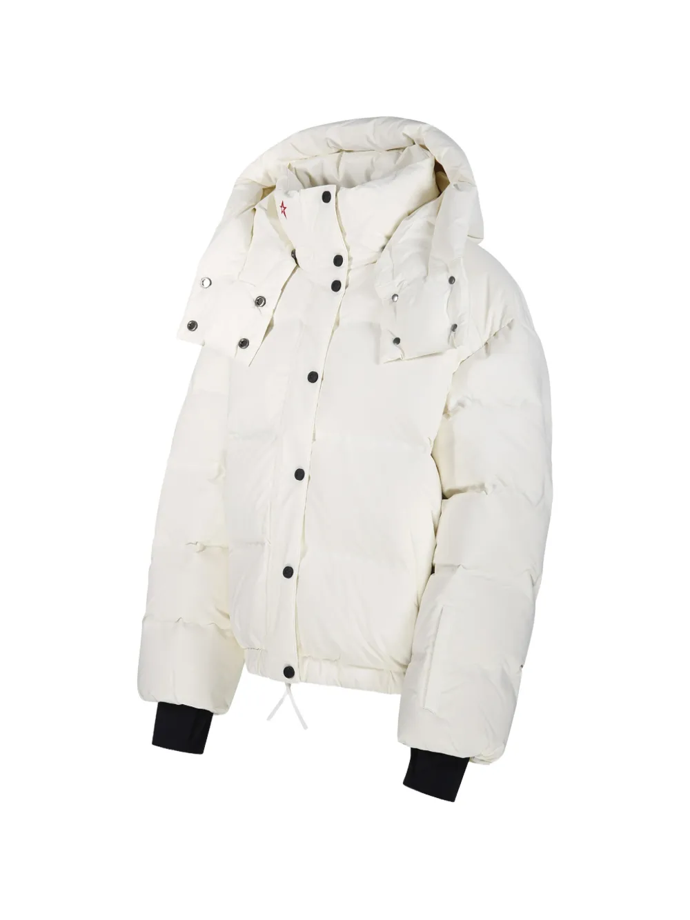 Perfect Moment logo-print hooded puffer jacket Wit
