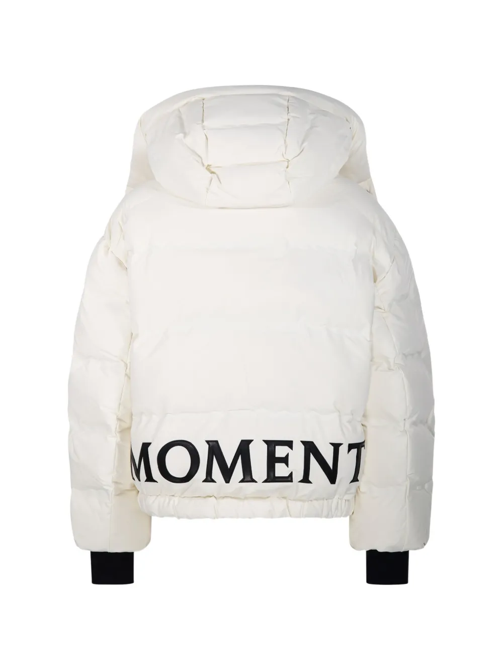 Perfect Moment logo-print hooded puffer jacket Wit