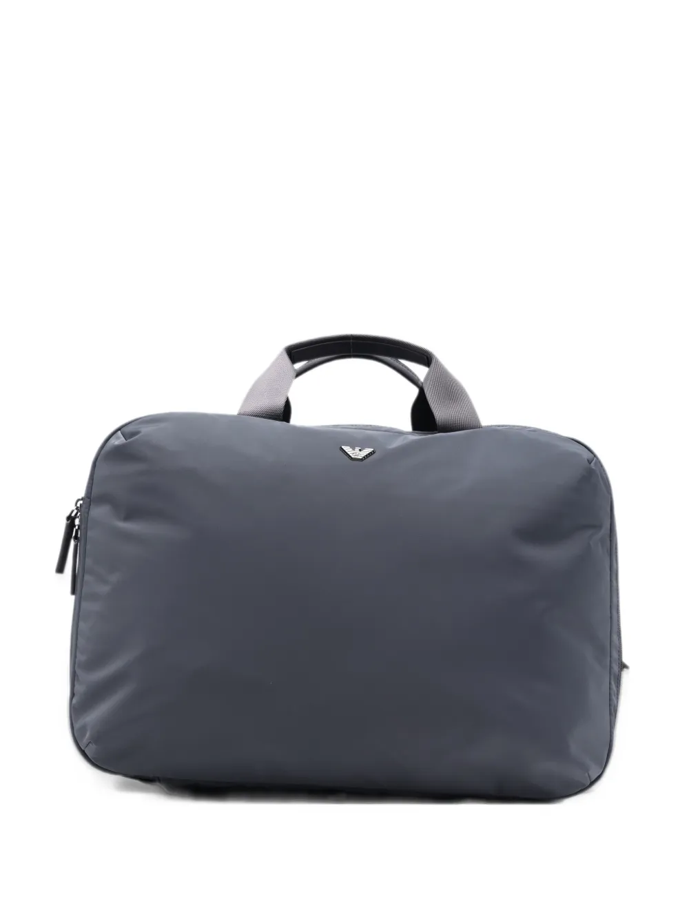 Emporio Armani logo-plaque backpack - Grigio