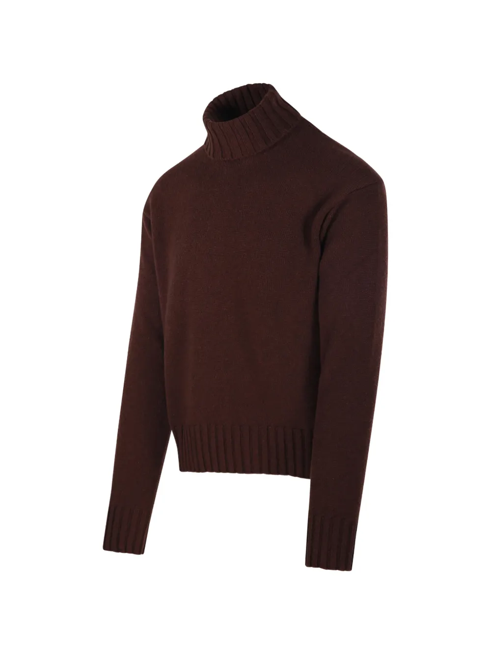 Costumein Tage roll-neck ribbed-trim sweater Bruin