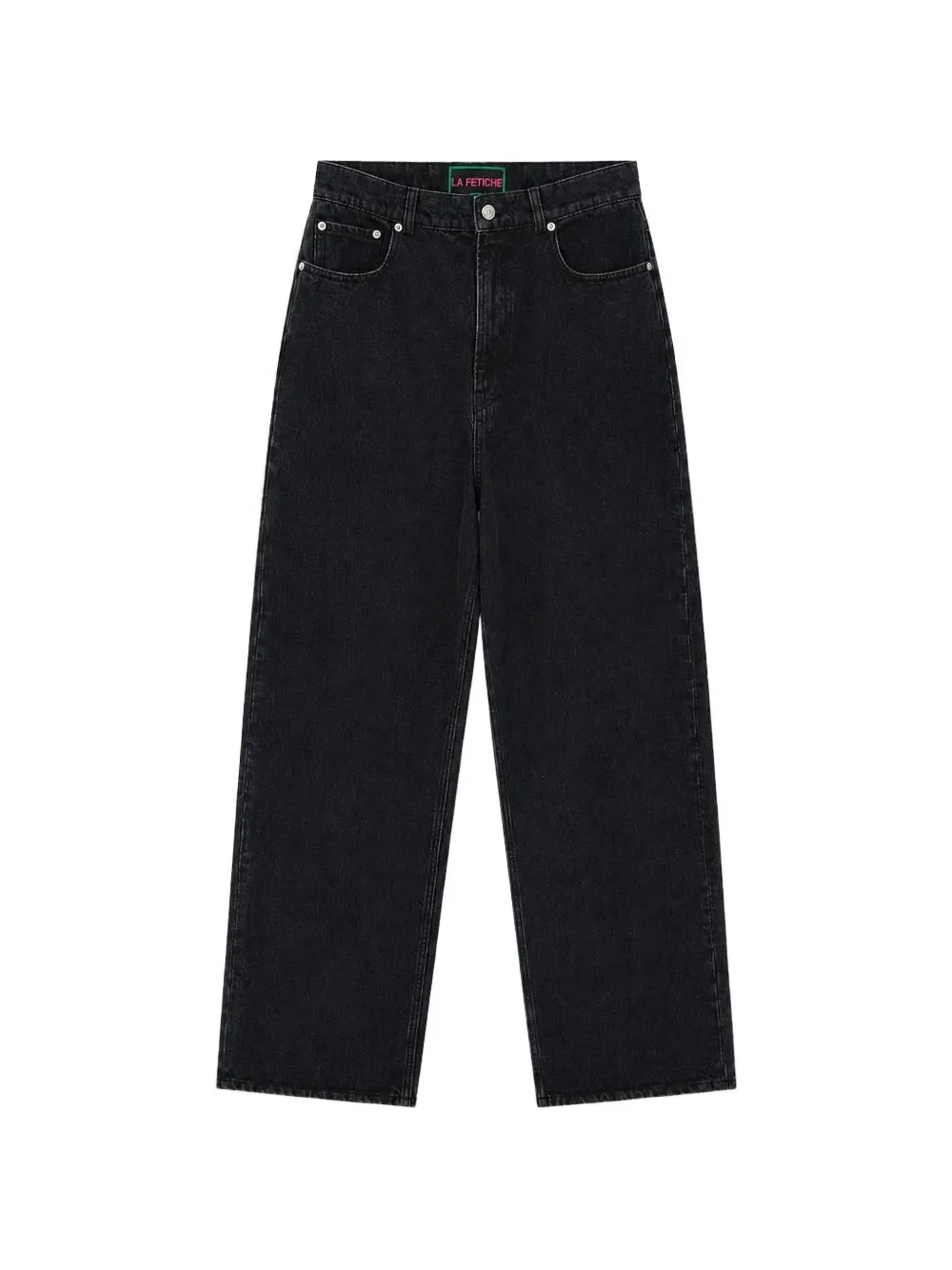 La Fetiche stone-washed boyfriend jeans in Black
