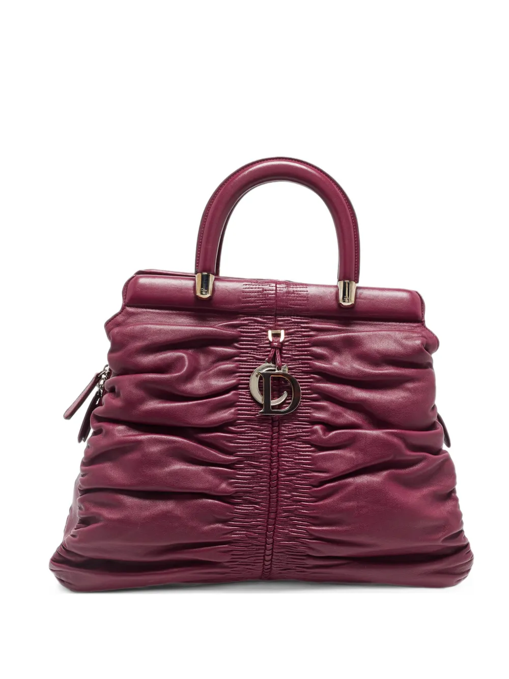 Christian Dior Pre-Owned Karenina gathered tote bag - Purple