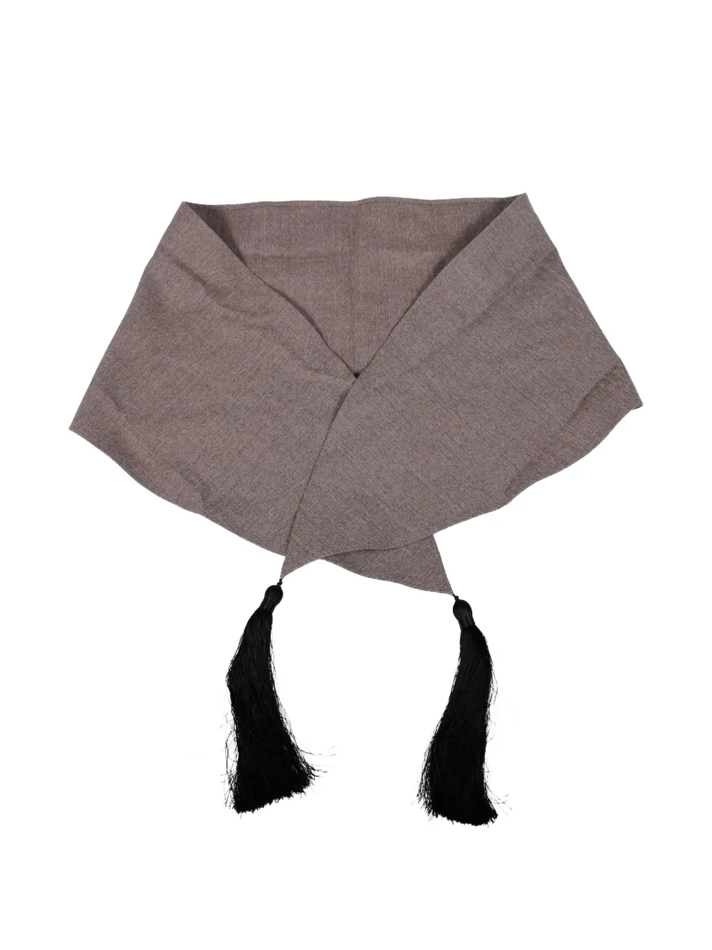 The Erose tassel-detail wool scarf - Toni neutri