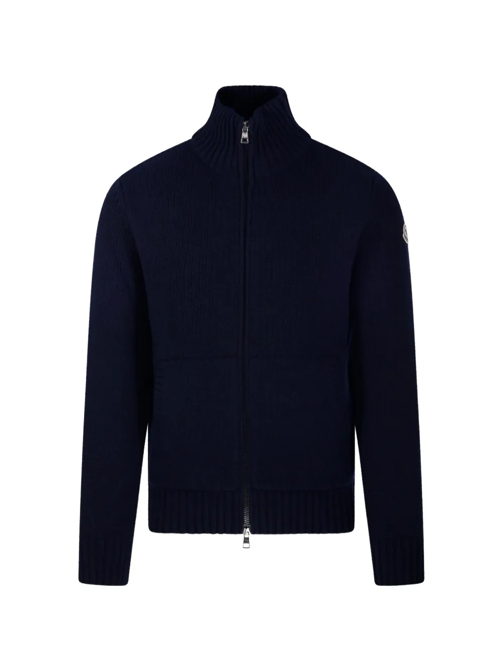 Moncler wool & cashmere blend cardigan Blauw