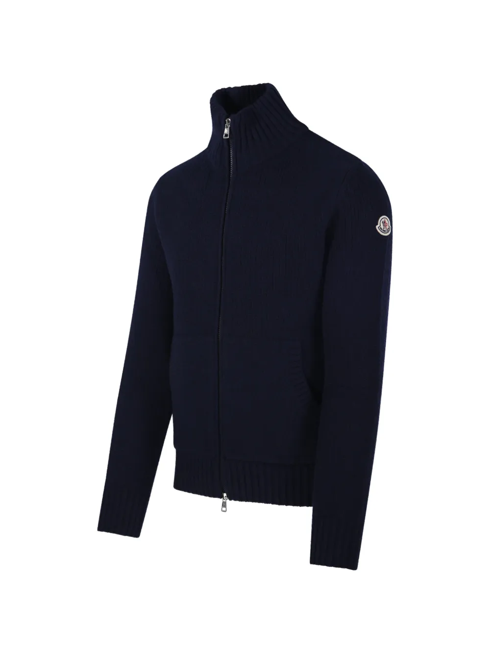 Moncler wool & cashmere blend cardigan Blauw