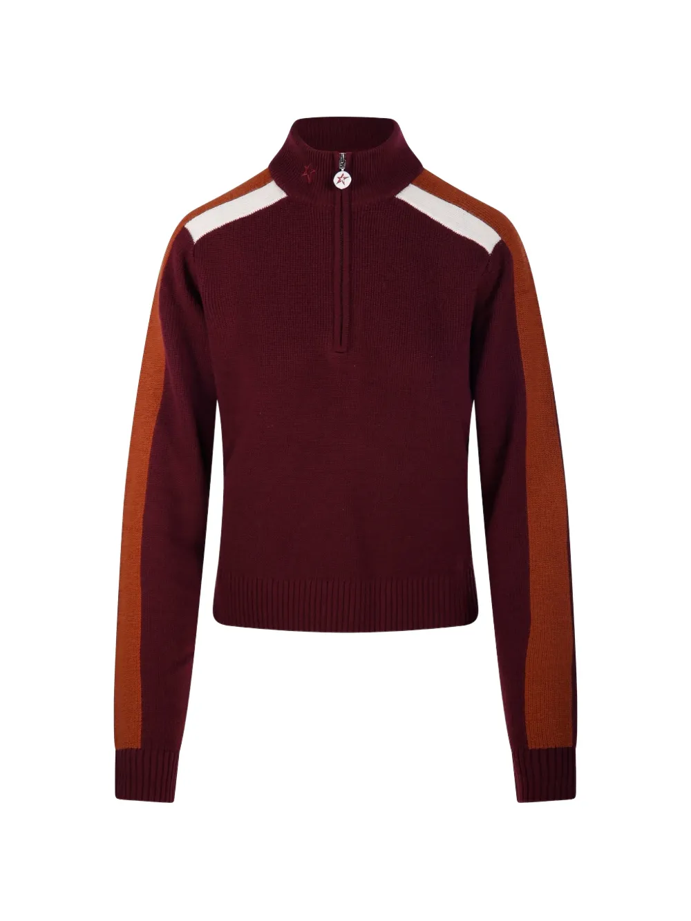 Perfect Moment LA Tour merino-wool 1/4 zip sweater - Rot