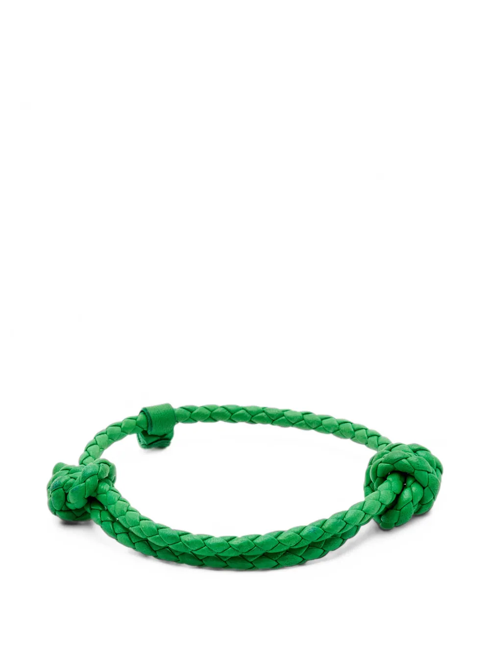 Bottega Veneta Pre-Owned Intrecciato knot-detail bracelet - Vert Bottega Veneta Pre-Owned Intrecciato knot-detail bracelet - Vert