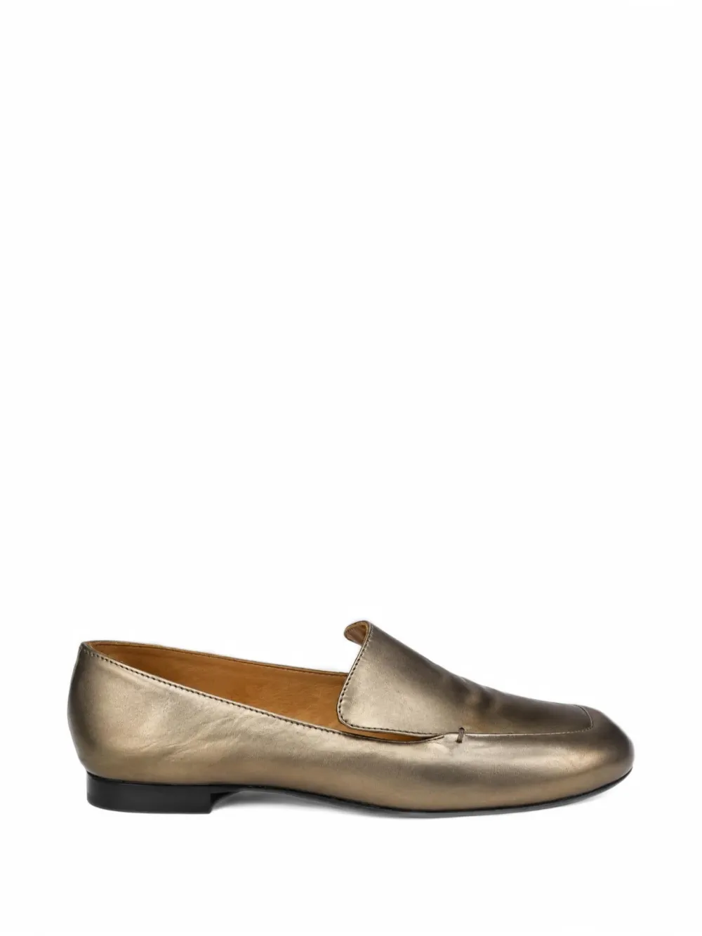 Clergerie metallic leather loafers - Oro