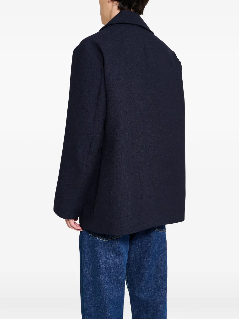 Jeanerica Turner peacoat met dubbele rij knopen Blauw