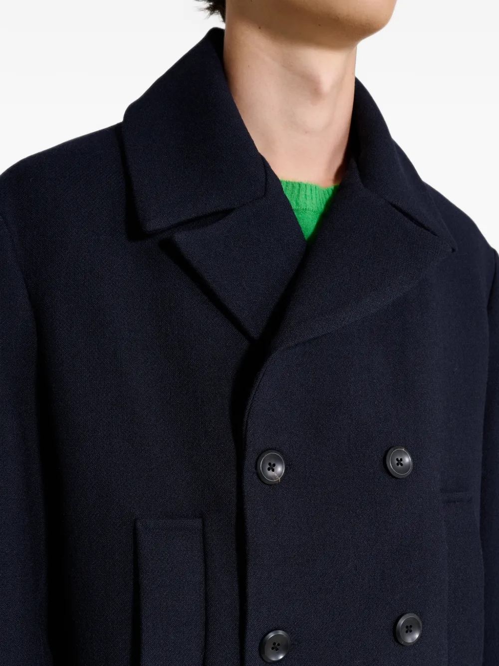 Jeanerica Turner peacoat met dubbele rij knopen Blauw