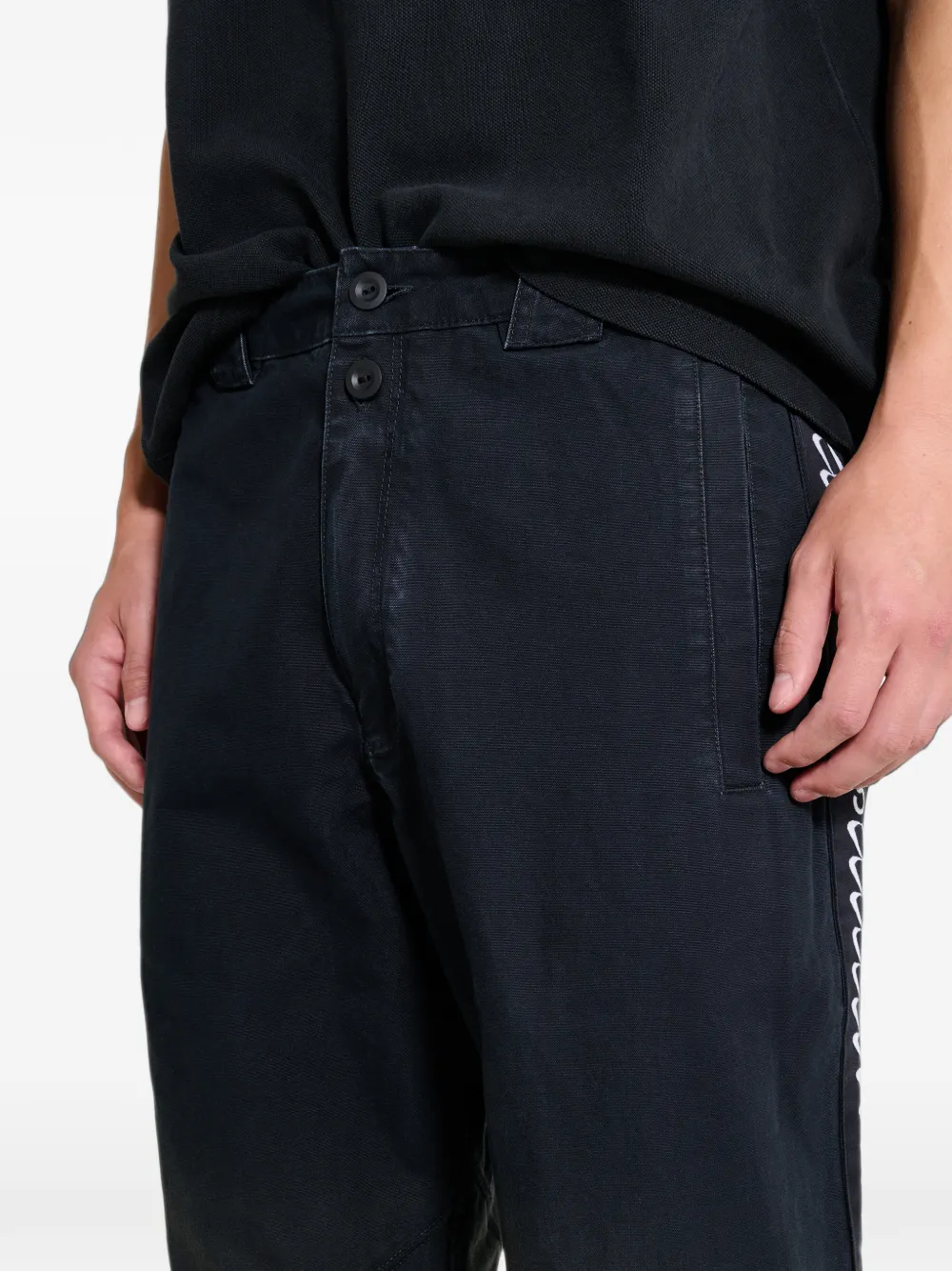 Jordan x Nomarhythm panelled trousers Zwart