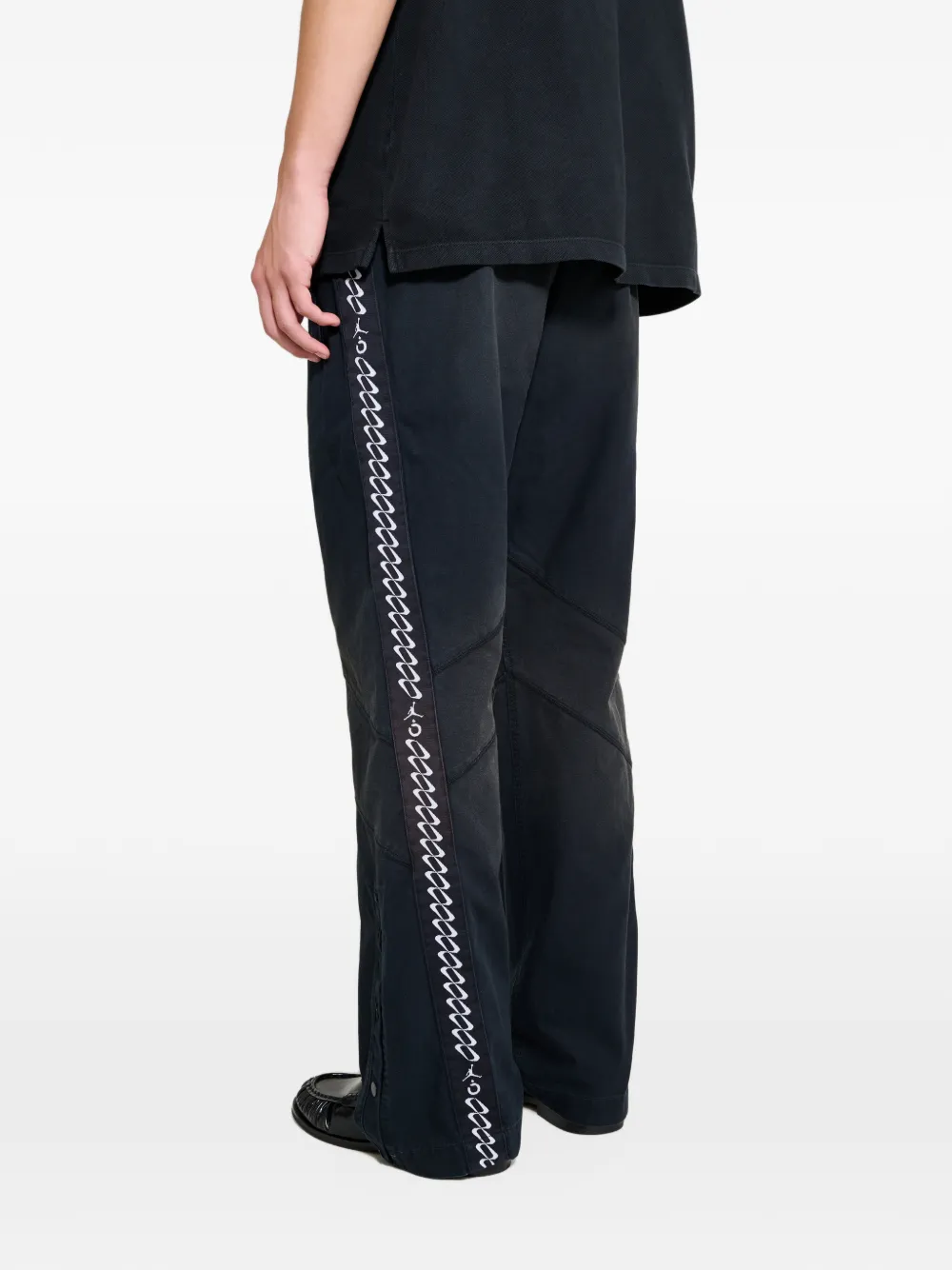 Jordan x Nomarhythm panelled trousers Zwart