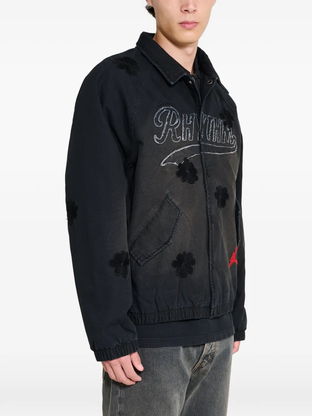 Jordan x Nomarhythm Textile bomber jacket Zwart