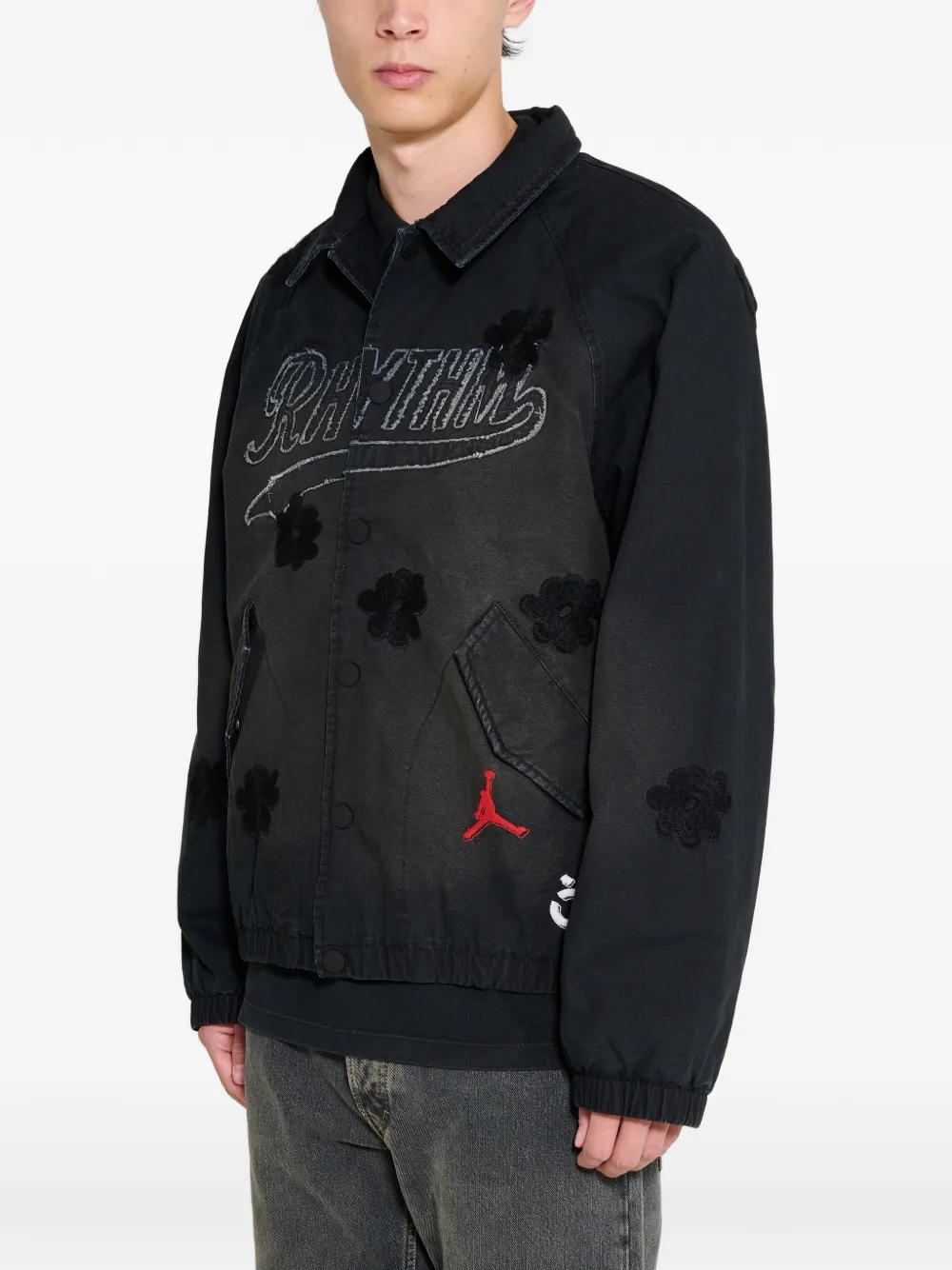 Jordan x Nomarhythm Textile bomber jacket Zwart