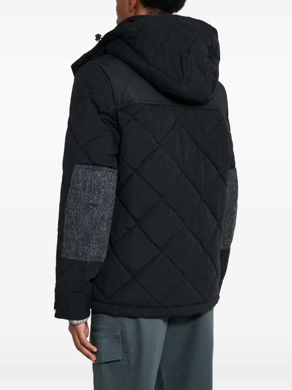 Mammut x Junya Watanabe gewatteerd jack met capuchon Zwart