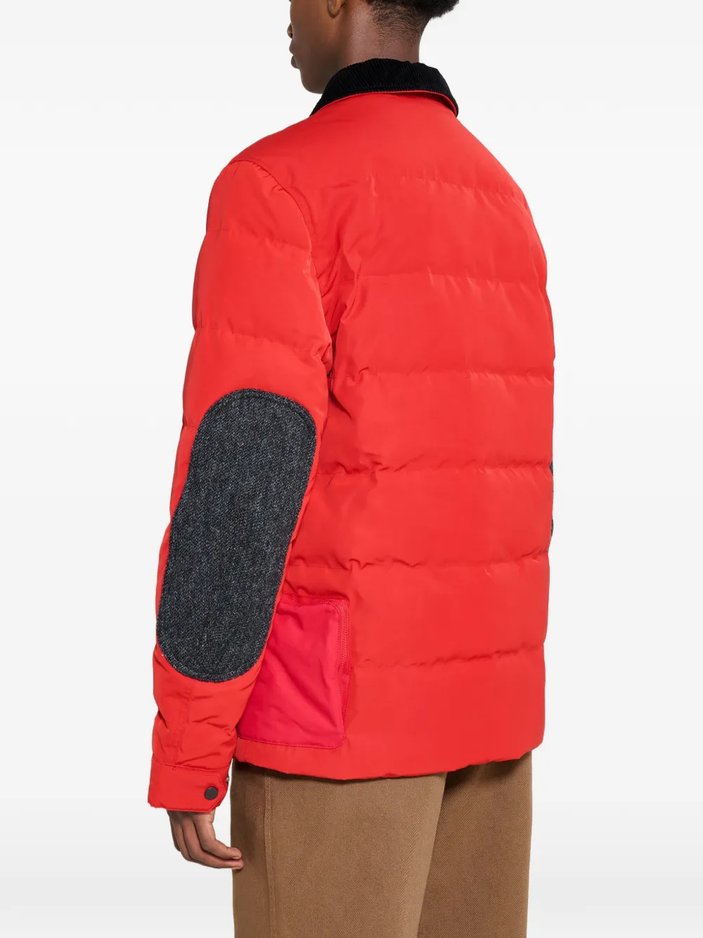 Mammut x JWMAN WR-J913 gewatteerd jack met contrasterende kraag Rood