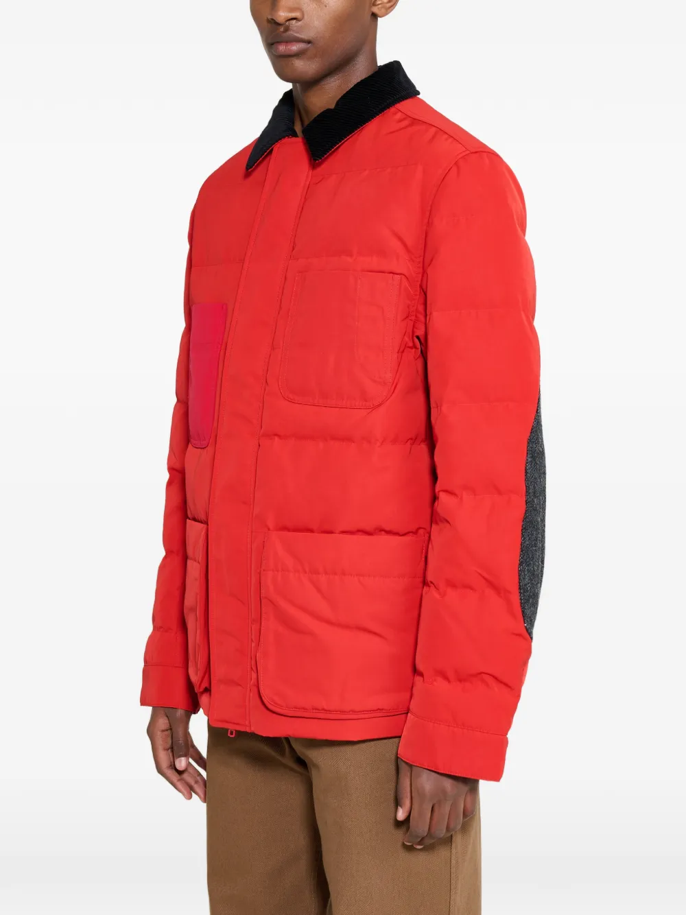 Mammut x JWMAN WR-J913 gewatteerd jack met contrasterende kraag Rood