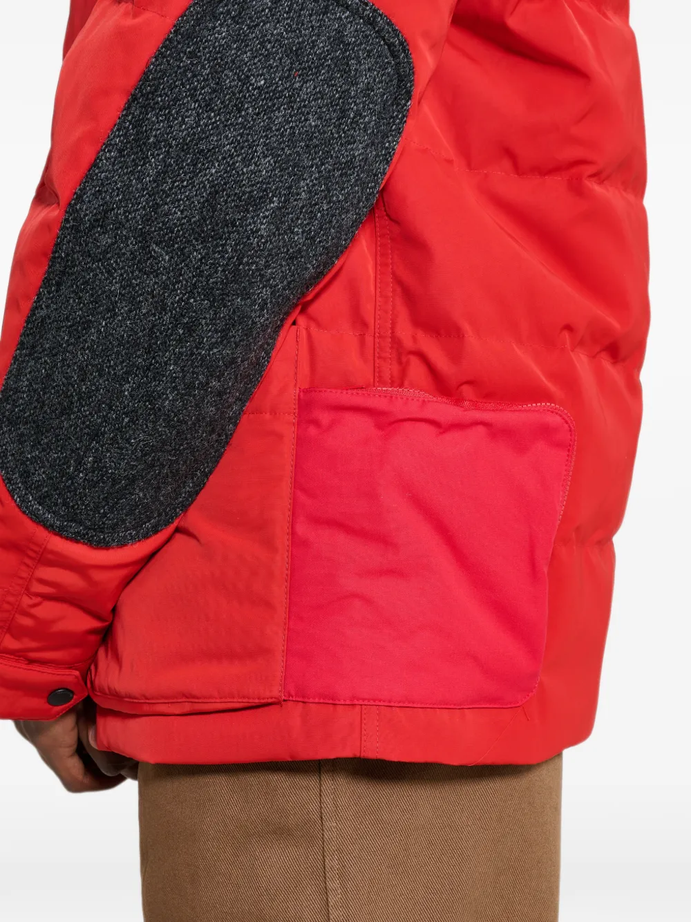 Mammut x JWMAN WR-J913 gewatteerd jack met contrasterende kraag Rood