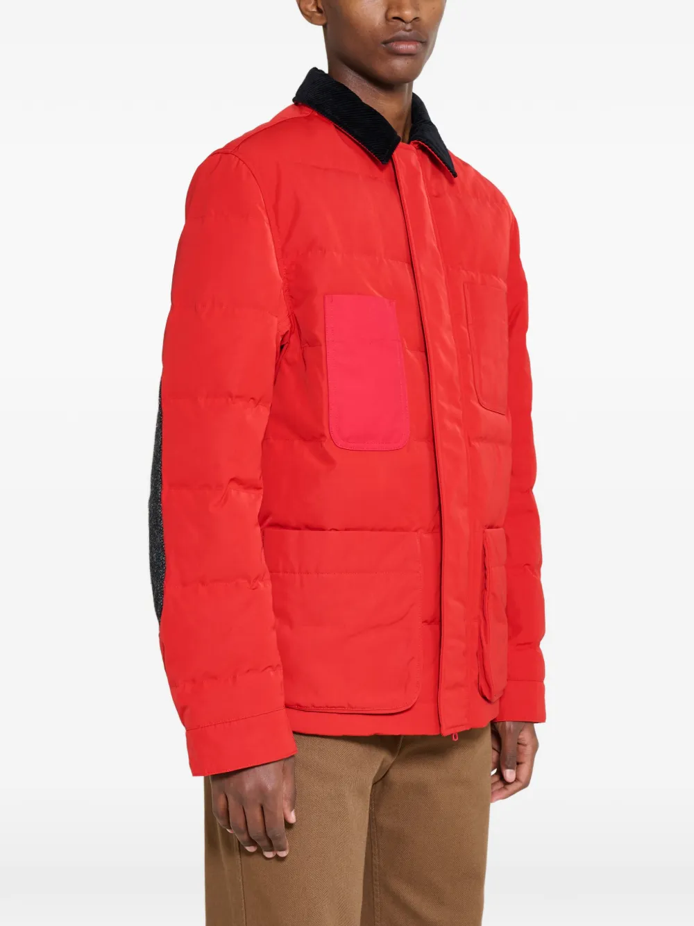 Mammut x JWMAN WR-J913 gewatteerd jack met contrasterende kraag Rood