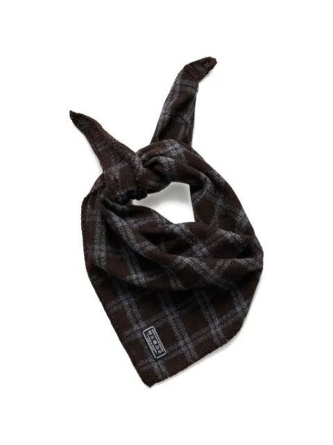 mfpen check triangle scarf