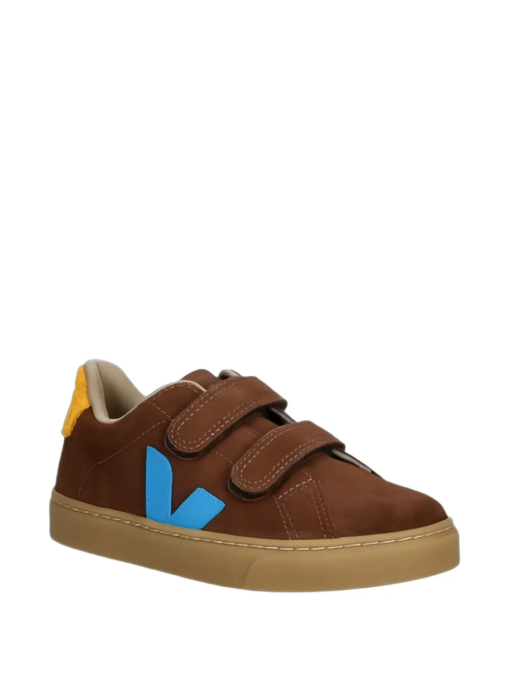 VEJA Kids x Jelly Mallow touch-strap suede sneakers - Marrone