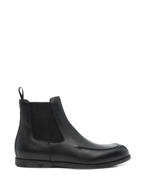 Emporio Armani leather Chelsea boots