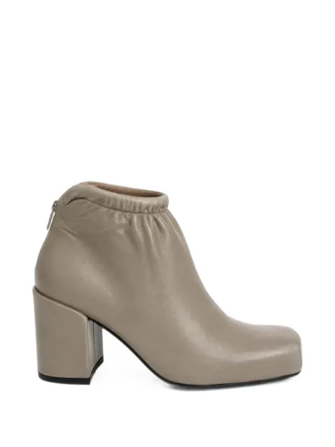 Aalto ruched block-heel ankle boots