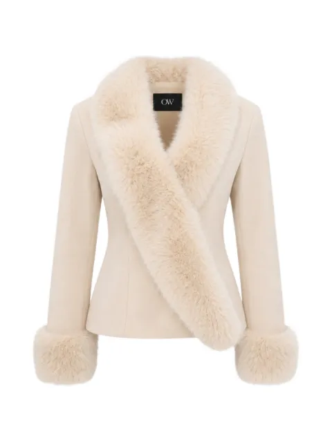 OW Collection x Revolve MAEVE faux-fur trim Maeve jacket