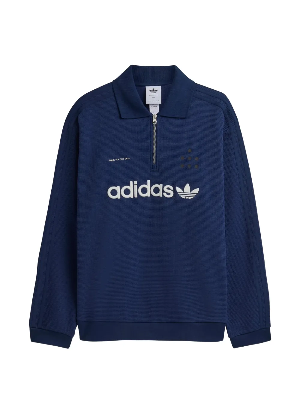 Adidas Song for the Mute Adi008 long-sleeve polo shirt Blauw