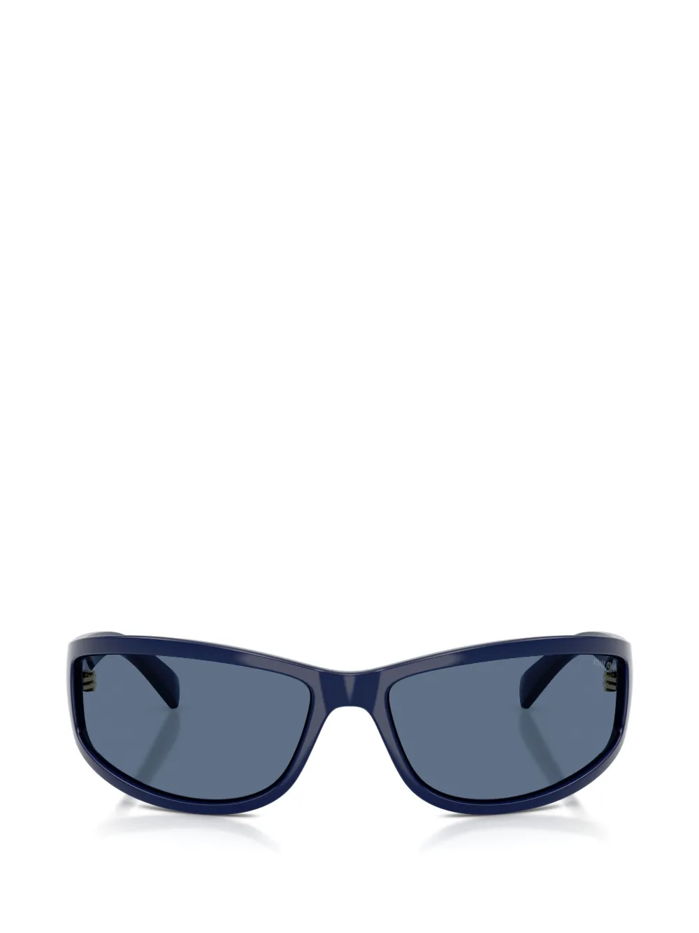 Miu Eyewear geometric-frame sunglasses Blauw