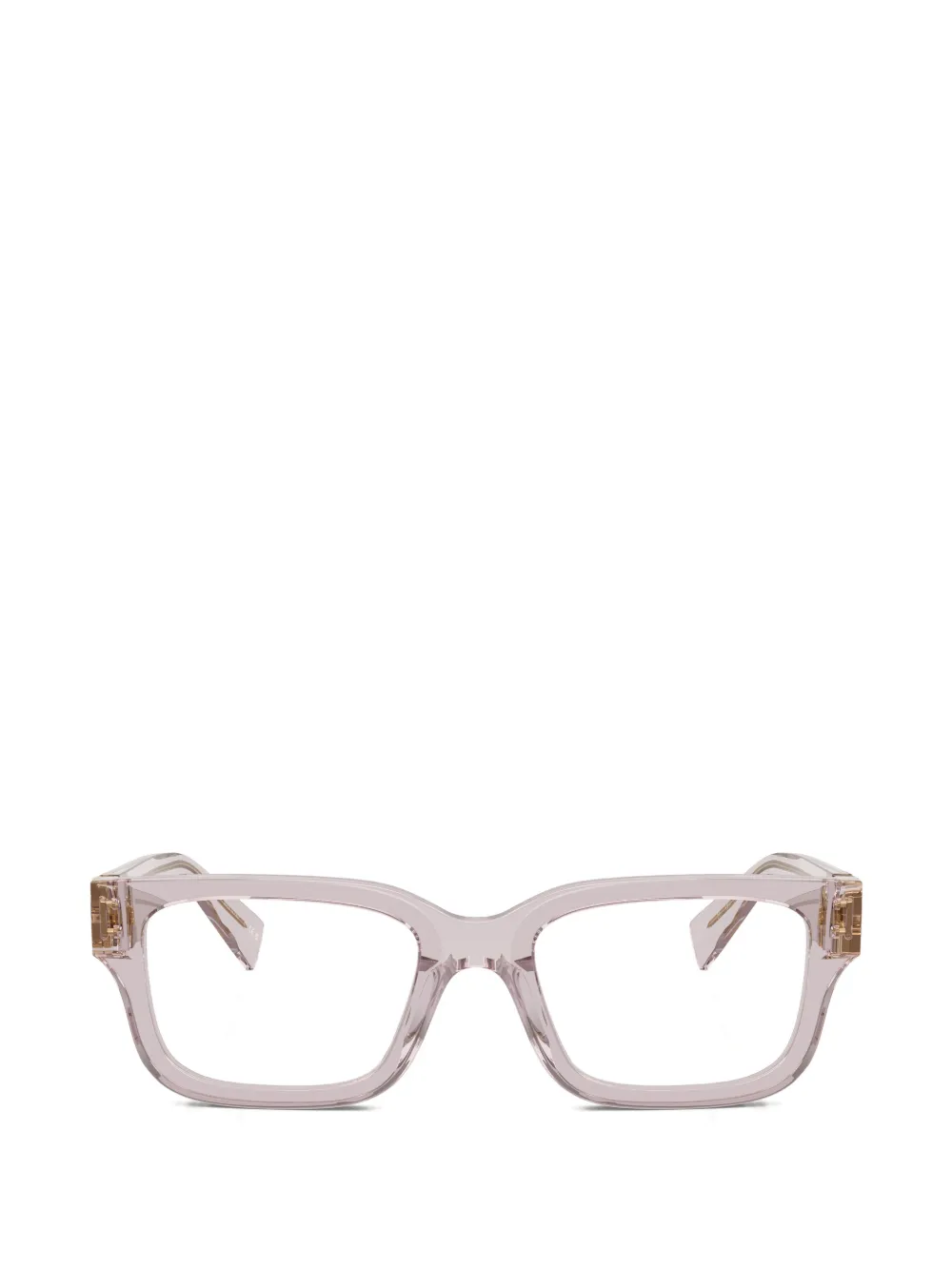 Miu Eyewear logo-plaque square-frame glasses Roze