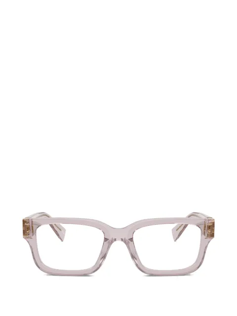 Miu Miu Eyewear lentes con armazón cuadrada y placa del logo