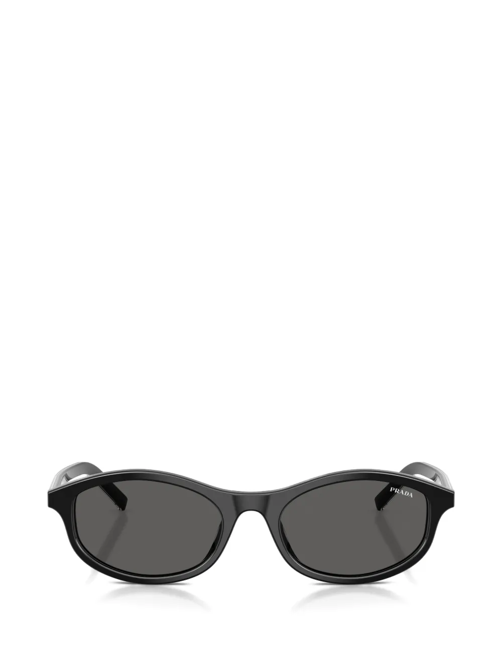 Prada Eyewear sunglasses with the iconic metal plaque Zwart