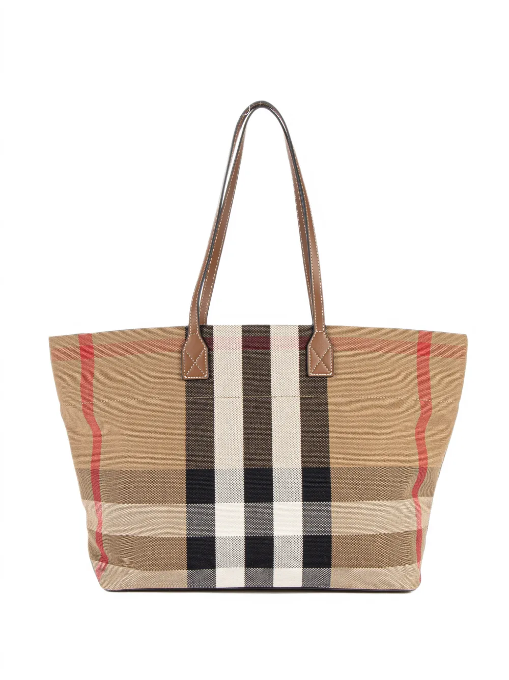 Burberry Pre-Owned Check Canvas London tote bag - Brown