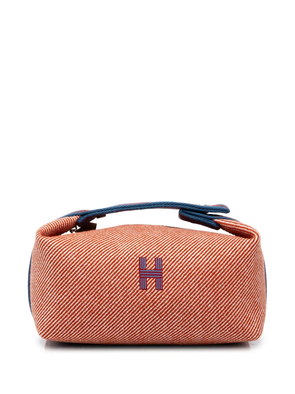Hermès Pre-Owned 2010-2026 Small Wool Bride A Brac H Natte Case vanity bag - Red
