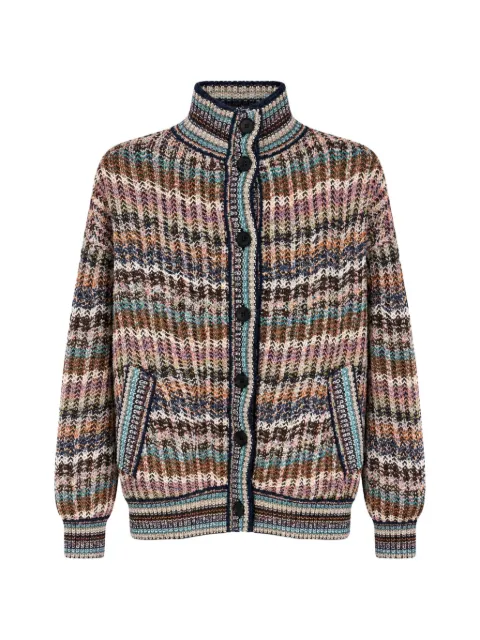 Missoni striped zigzag-knit cardigan