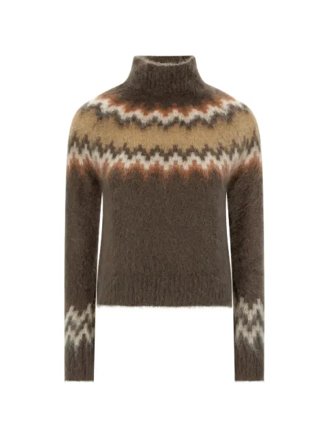 PT Torino fair isle high-neck sweater
