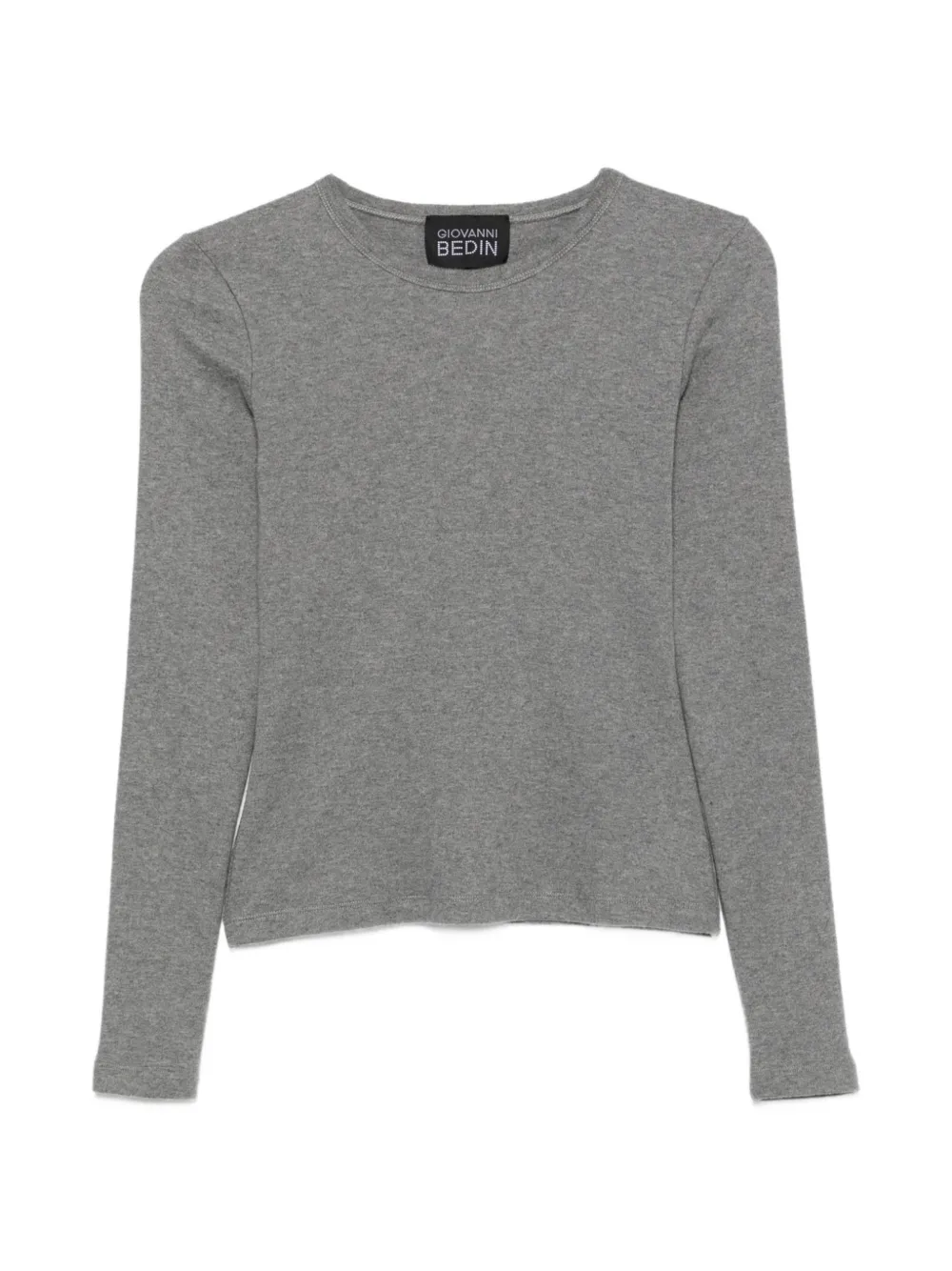 Giovanni Bedin fine-knit long-sleeve sweater - Grigio