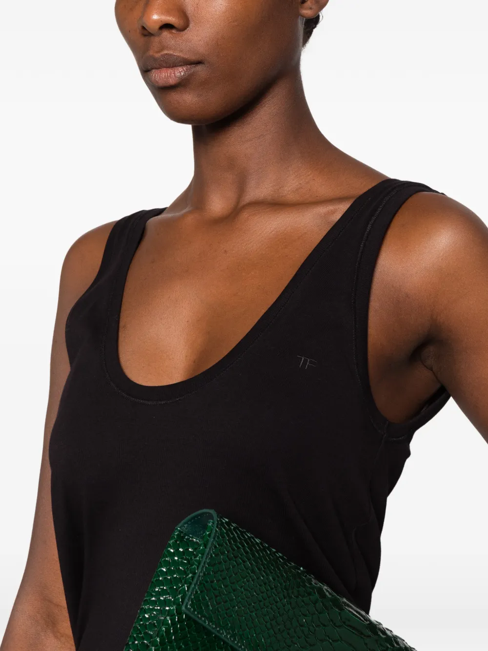 TOM FORD ribbed tank top Zwart