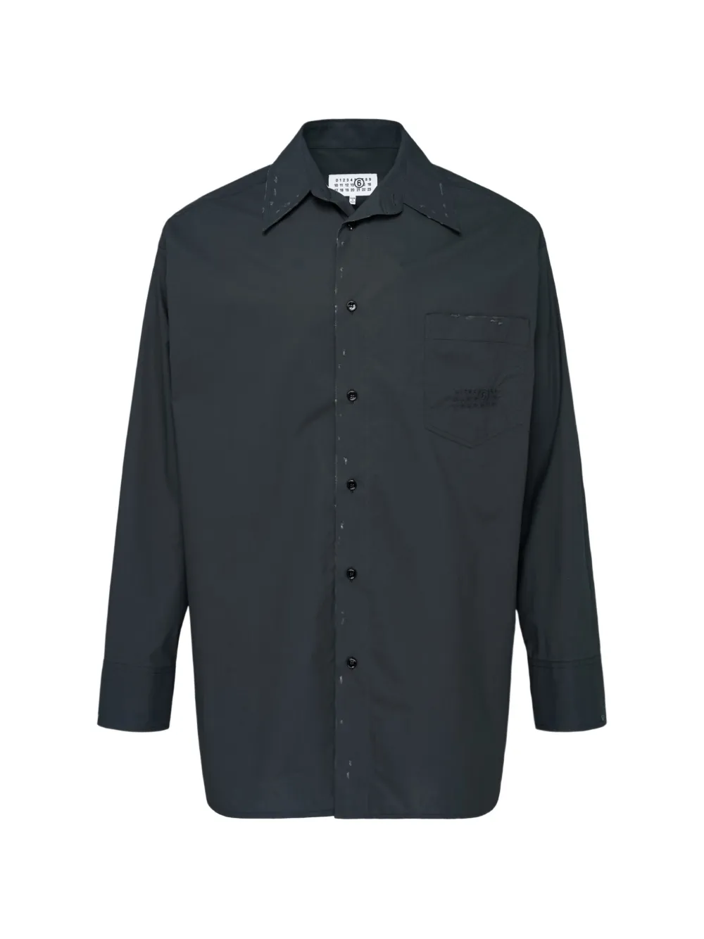 MM6 Maison Margiela cotton poplin shirt - Grigio