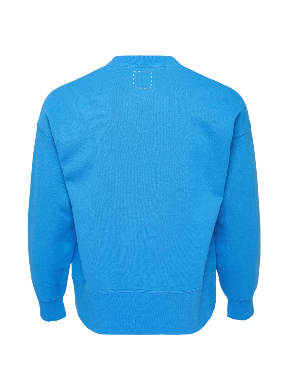 visvim contrast-stitch crew-neck sweater Blauw